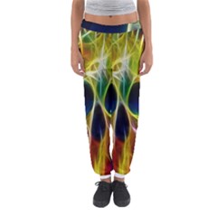 Skulls Multicolor Fractalius Colors Colorful Women s Jogger Sweatpants