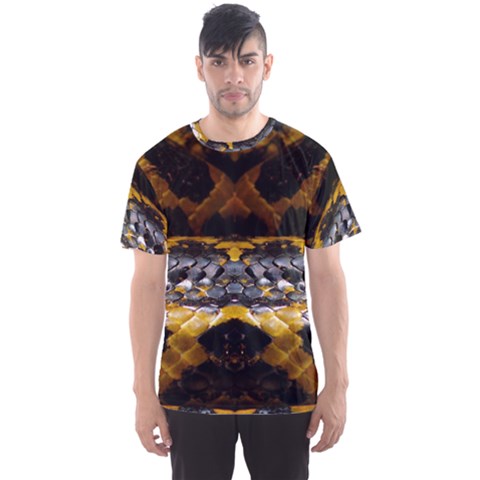 Textures Snake Skin Patterns Men s Sports Mesh Tee by BangZart