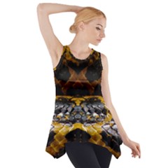 Textures Snake Skin Patterns Side Drop Tank Tunic