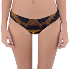 Textures Snake Skin Patterns Reversible Hipster Bikini Bottoms by BangZart