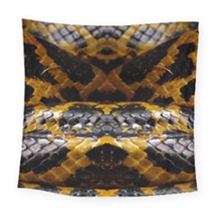 Textures Snake Skin Patterns Square Tapestry (large) by BangZart