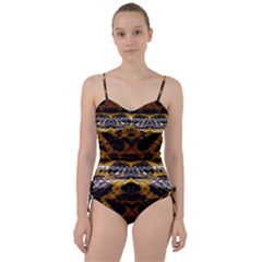 Textures Snake Skin Patterns Sweetheart Tankini Set by BangZart