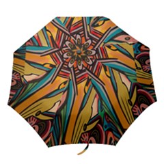 Vivid Colours Folding Umbrellas