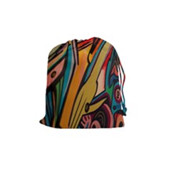 Vivid Colours Drawstring Pouches (medium)  by BangZart