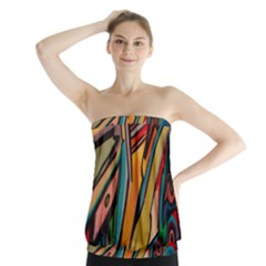 Vivid Colours Strapless Top