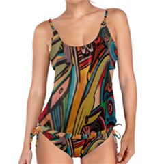 Vivid Colours Tankini Set