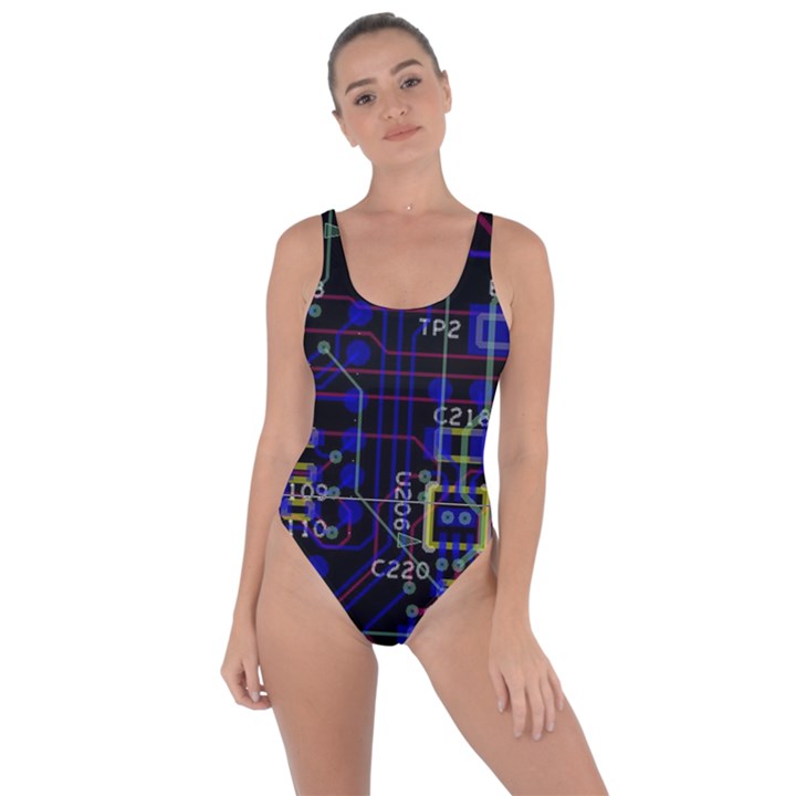 Technology Circuit Board Layout Bring Sexy Back Swimsuit