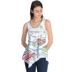 Paris Map Sleeveless Tunic by BangZart