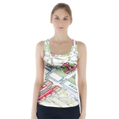 Paris Map Racer Back Sports Top by BangZart