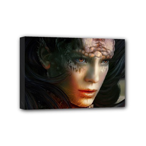 Digital Fantasy Girl Art Mini Canvas 6  X 4  by BangZart