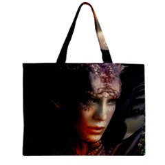 Digital Fantasy Girl Art Zipper Mini Tote Bag