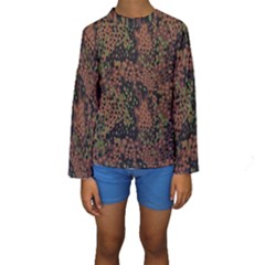 Digital Camouflage Kids  Long Sleeve Swimwear by BangZart