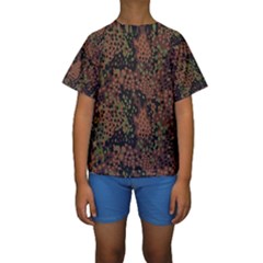 Digital Camouflage Kids  Short Sleeve Swimwear by BangZart