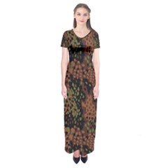 Digital Camouflage Short Sleeve Maxi Dress by BangZart