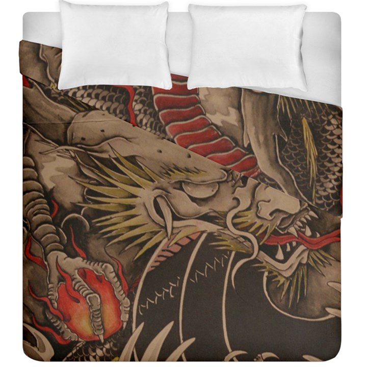 Chinese Dragon Duvet Cover Double Side (King Size)