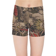 Chinese Dragon Kids Sports Shorts by BangZart