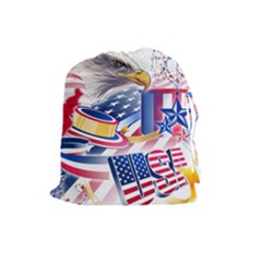 United States Of America Usa  Images Independence Day Drawstring Pouches (large)  by BangZart