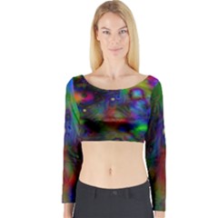 Full Colors Long Sleeve Crop Top by BangZart