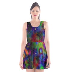 Full Colors Scoop Neck Skater Dress by BangZart