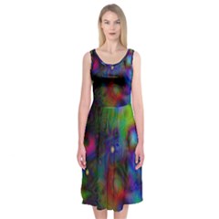 Full Colors Midi Sleeveless Dress by BangZart