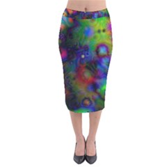 Full Colors Velvet Midi Pencil Skirt by BangZart