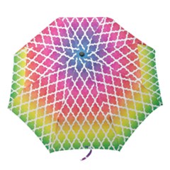 Colorful Rainbow Moroccan Pattern Folding Umbrellas