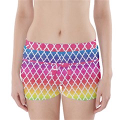 Colorful Rainbow Moroccan Pattern Boyleg Bikini Wrap Bottoms by BangZart