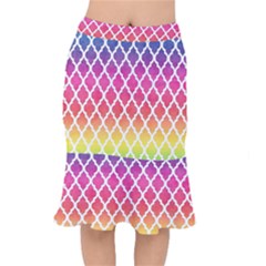 Colorful Rainbow Moroccan Pattern Mermaid Skirt by BangZart