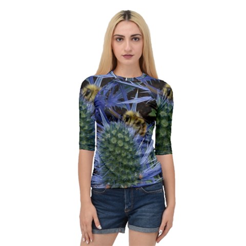 Chihuly Garden Bumble Quarter Sleeve Tee by BangZart