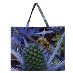 Chihuly Garden Bumble Zipper Large Tote Bag by BangZart