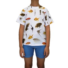 Goldfish Kids  Short Sleeve Swimwear by BangZart