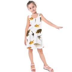 Goldfish Kids  Sleeveless Dress by BangZart