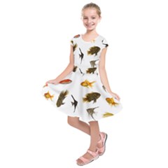 Goldfish Kids  Short Sleeve Dress by BangZart