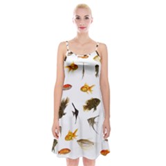 Goldfish Spaghetti Strap Velvet Dress by BangZart