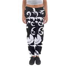 Vector Classicaltr Aditional Black And White Floral Patterns Women s Jogger Sweatpants by BangZart