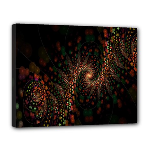 Multicolor Fractals Digital Art Design Canvas 14  X 11  by BangZart