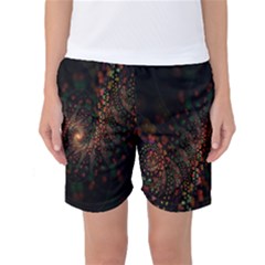 Multicolor Fractals Digital Art Design Women s Basketball Shorts by BangZart