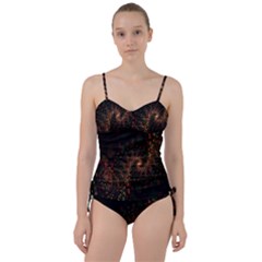 Multicolor Fractals Digital Art Design Sweetheart Tankini Set