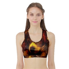 Cute 3d Dog Sports Bra With Border by BangZart