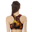 Cute 3d Dog Sports Bra with Border View2