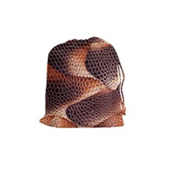 Snake Python Skin Pattern Drawstring Pouches (medium)  by BangZart