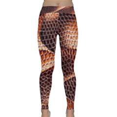 Snake Python Skin Pattern Classic Yoga Leggings by BangZart