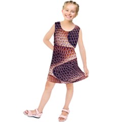 Snake Python Skin Pattern Kids  Tunic Dress by BangZart