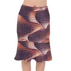 Snake Python Skin Pattern Mermaid Skirt by BangZart