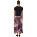 Snake Python Skin Pattern Flared Maxi Skirt View2