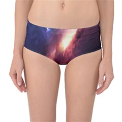 Digital Space Universe Mid-waist Bikini Bottoms by BangZart