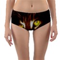 Cat Face Reversible Mid-Waist Bikini Bottoms View1