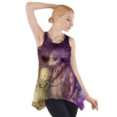 Cartoons Video Games Multicolor Side Drop Tank Tunic by BangZart