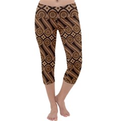 Batik The Traditional Fabric Capri Yoga Leggings by BangZart