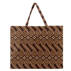 Batik The Traditional Fabric Zipper Large Tote Bag by BangZart